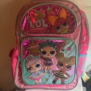 L.O.L. Surprise! Pink and Gold Doll Backpack